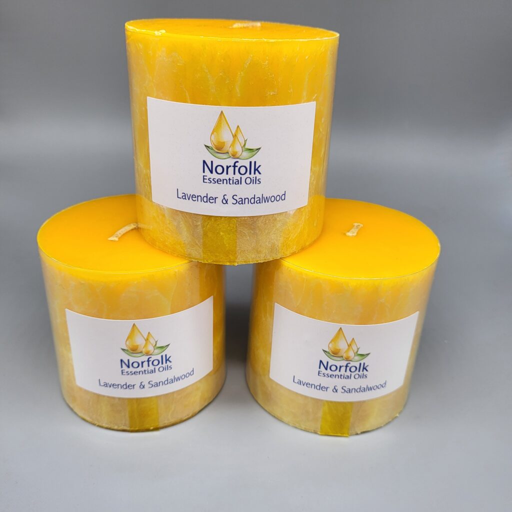 Scented Marble Pillar Candle